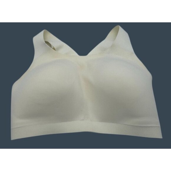 Lululemon Enlite Sports Bra Crossback Wireless Back Closure Beige Ivory Size 32E - Picture 1 of 6